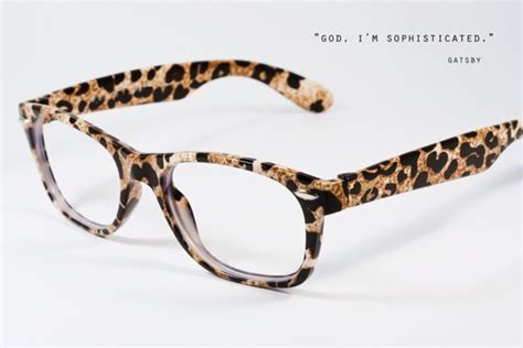 glasses with cheetah print